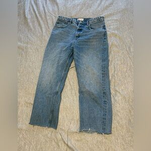 ZARA Distressed Straight-Leg Jeans | Size 12 👖